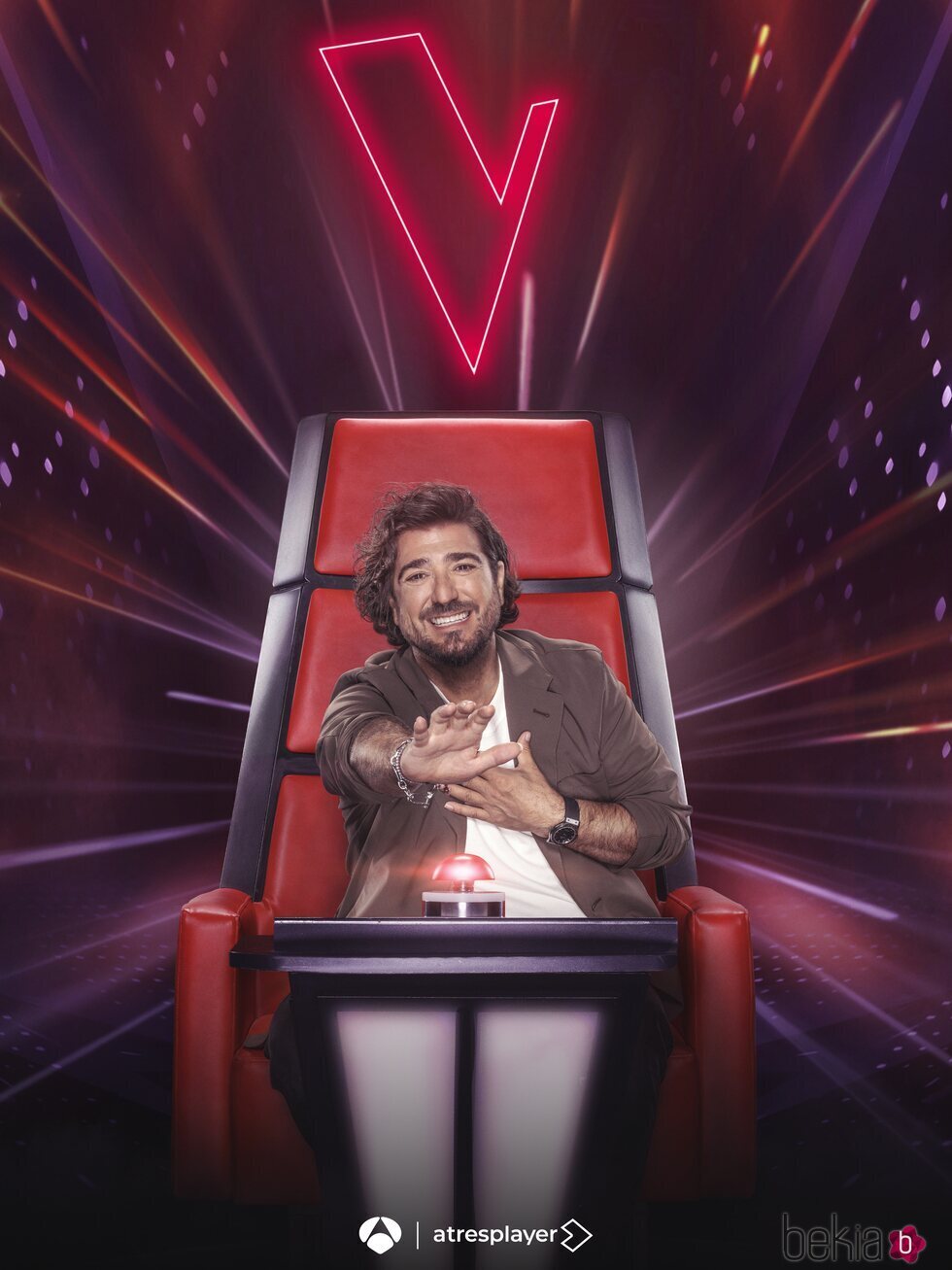 Foto promocional de Antonio Orozco en 'La Voz 2024'