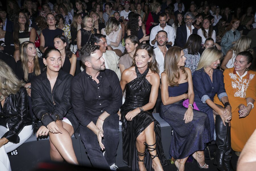 Mar Flores en el front row del desfile de la Maison Malne