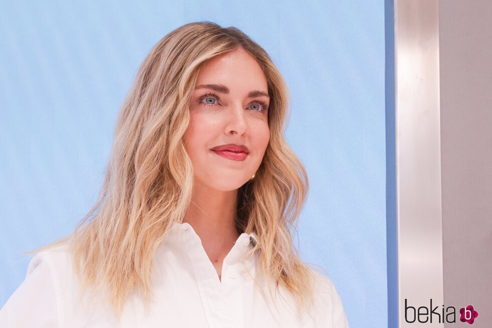 Chiara Ferragni en Madrid en un evento de Goa Organics