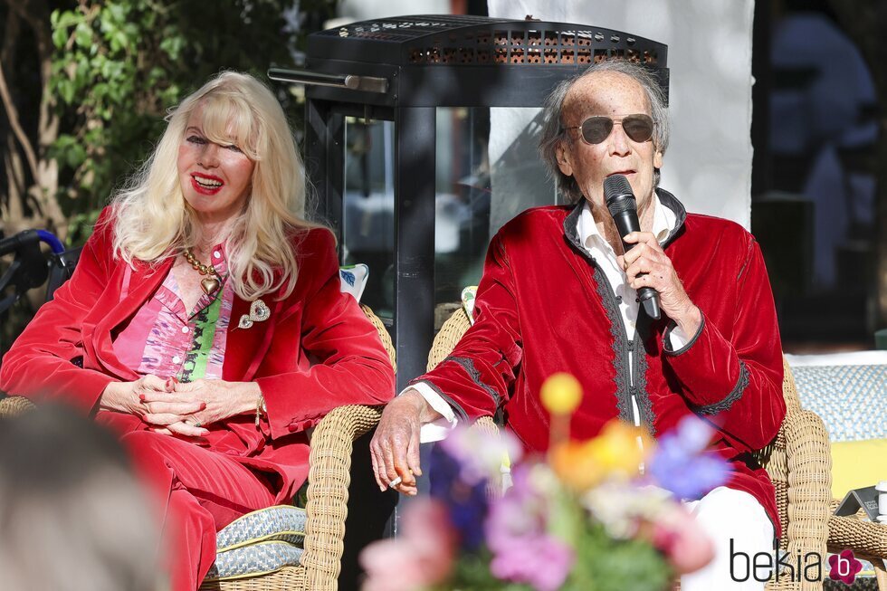 Gunilla von Bismarck y Luis Ortiz en su último acto público juntos