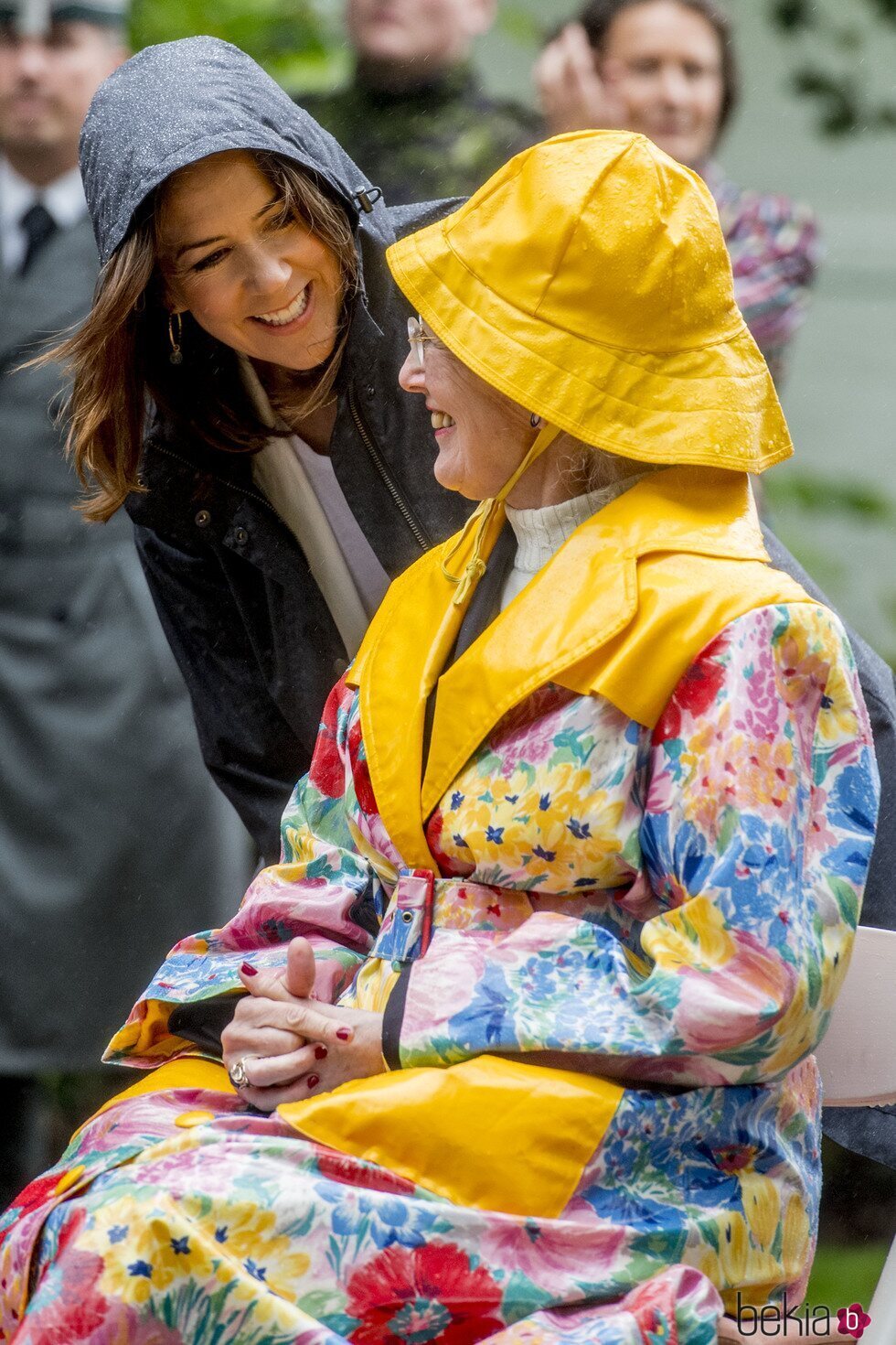 Mary de Dinamarca y Margarita de Dinamarca en un momento cómplice