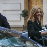 La Infanta Cristina a su llegada al funeral de Juan Miguel Villar Mir