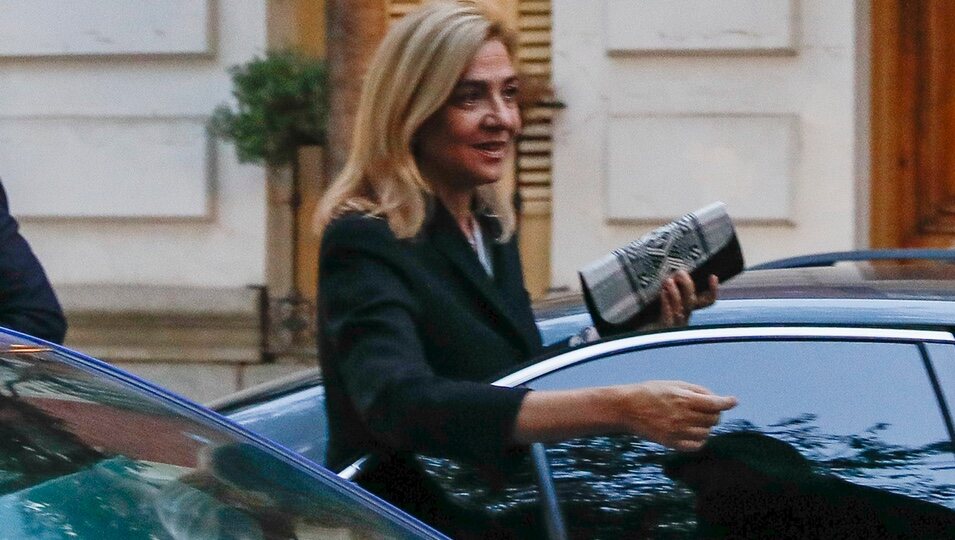 La Infanta Cristina a su llegada al funeral de Juan Miguel Villar Mir