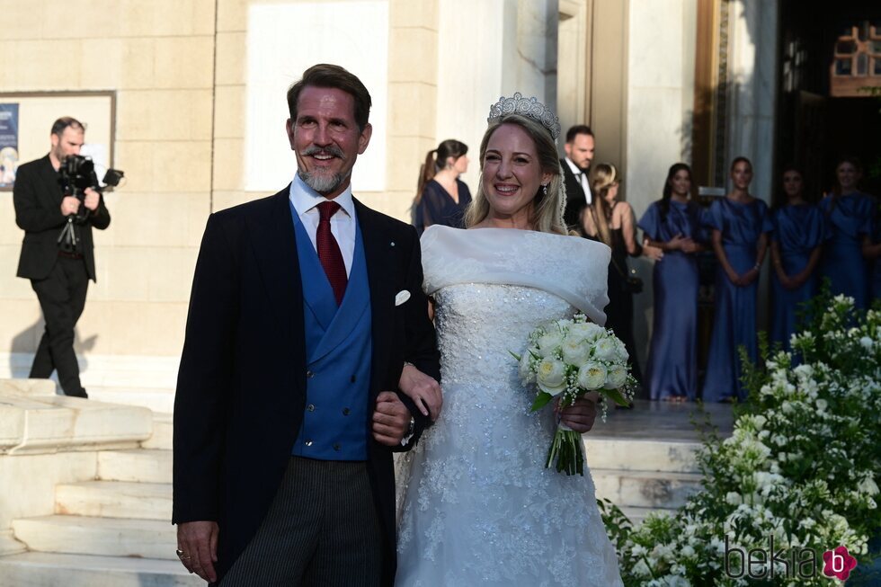 La Princesa Theodora de Grecia junto a su hermano, Pablo de Grecia