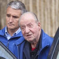 El Rey Juan Carlos tras un almuerzo con los Zurita en Sanxenxo