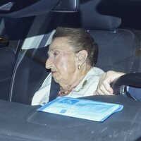 La Infanta Margarita camino a una cena con el Rey Juan Carlos en casa de Pedro Campos en Sanxenxo