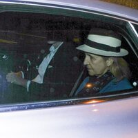 La Infanta Elena camino a una cena con el Rey Juan Carlos en casa de Pedro Campos en Sanxenxo