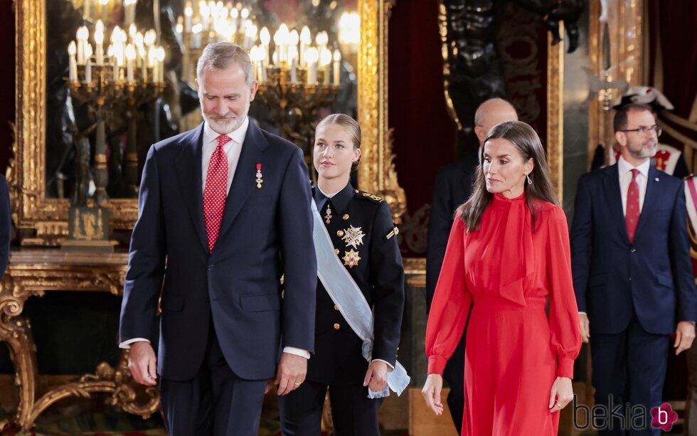 Los Reyes y la Princesa Leonor llegan a la recepción oficial por el Día de la Hispanidad 2024