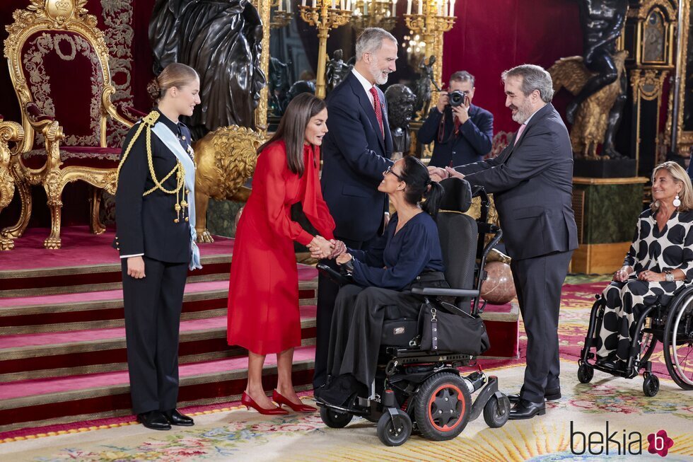 Teresa Perales en la recepción oficial por el Día de la Hispanidad 2024