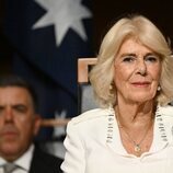 La Reina Camilla en el Parlamento australiano en Canberra durante su visita de estado a Australia en octubre de 2024