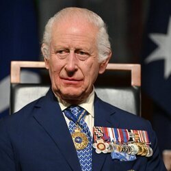 El Rey Carlos III en el Parlamento australiano en Canberra durante su visita de estado a Australia en octubre de 2024