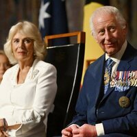 Los Reyes Carlos y Camilla en el Parlamento australiano en Canberra durante su visita de estado a Australia en octubre de 2024