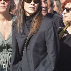 Anna Ferrer Padilla en el funeral de su tío Luis Padilla