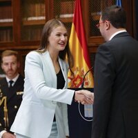 La Princesa Leonor durante el acto de entrega de la Medalla de Asturias