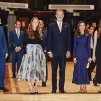 La Princesa Leonor, el Rey Felipe, la Reina Letizia y la Infanta Sofía en el concierto de los Premios Princesa de Asturias