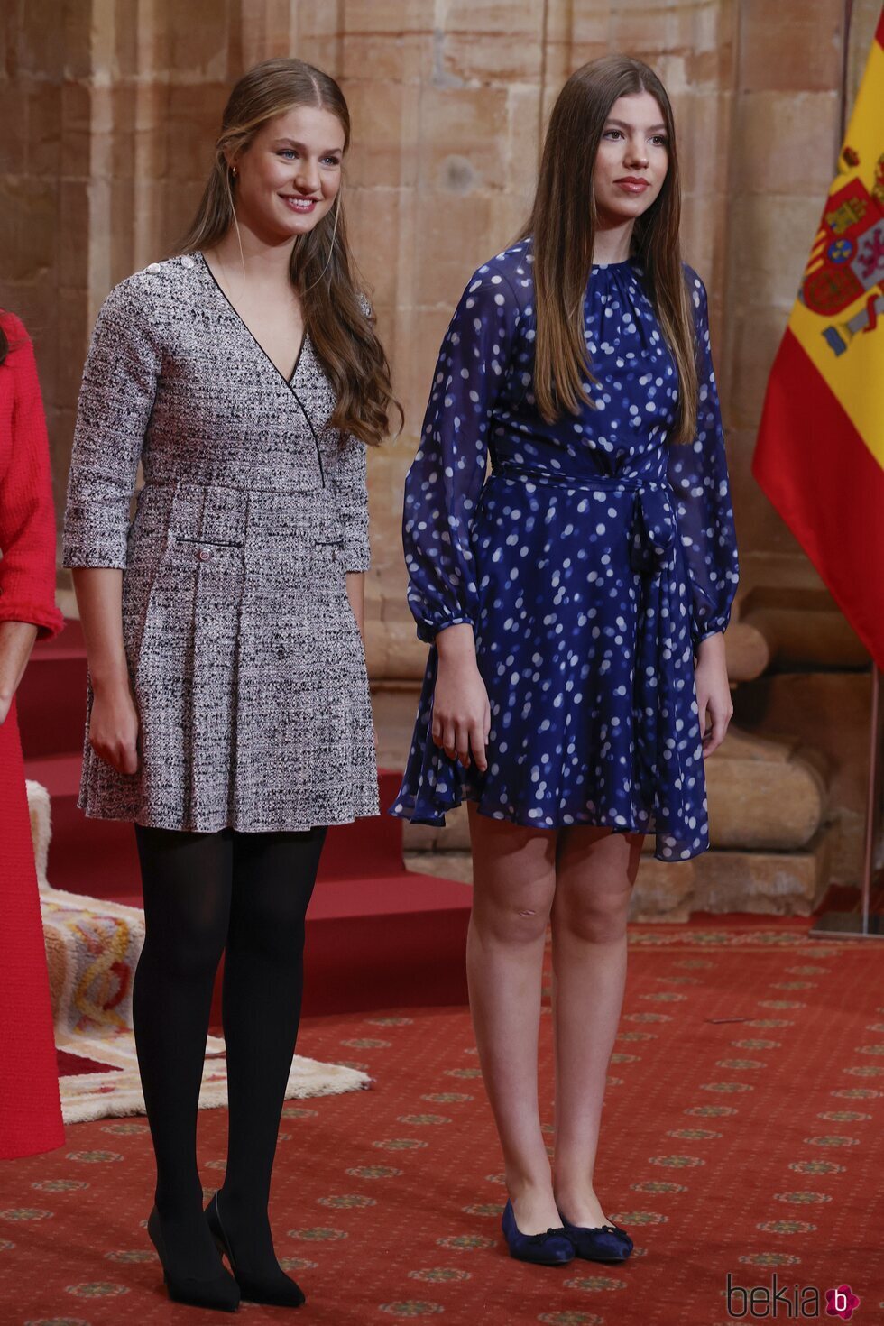 La Princesa Leonor y la Infanta Sofía en la audiencia con los galardonados en los Princesa de Asturias 2024