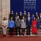 Los Reyes, la Princesa y la Infanta en la audiencia previa con los galardonados de los Premios Princesa de Asturias 2024