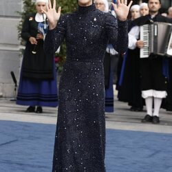 Carolina Marín llegando a los Premios Princesa de Asturias 2024