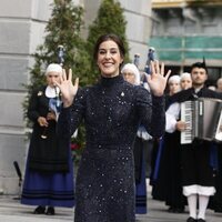 Carolina Marín llegando a los Premios Princesa de Asturias 2024