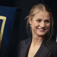 La Princesa Leonor, muy sonriente durante la gala de los Premios Princesa de Asturias 2024