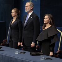 El Rey Felipe, la Princesa Leonor, la Reina Letizia y la Infanta Sofía durante los Premios Princesa de Asturias 2024