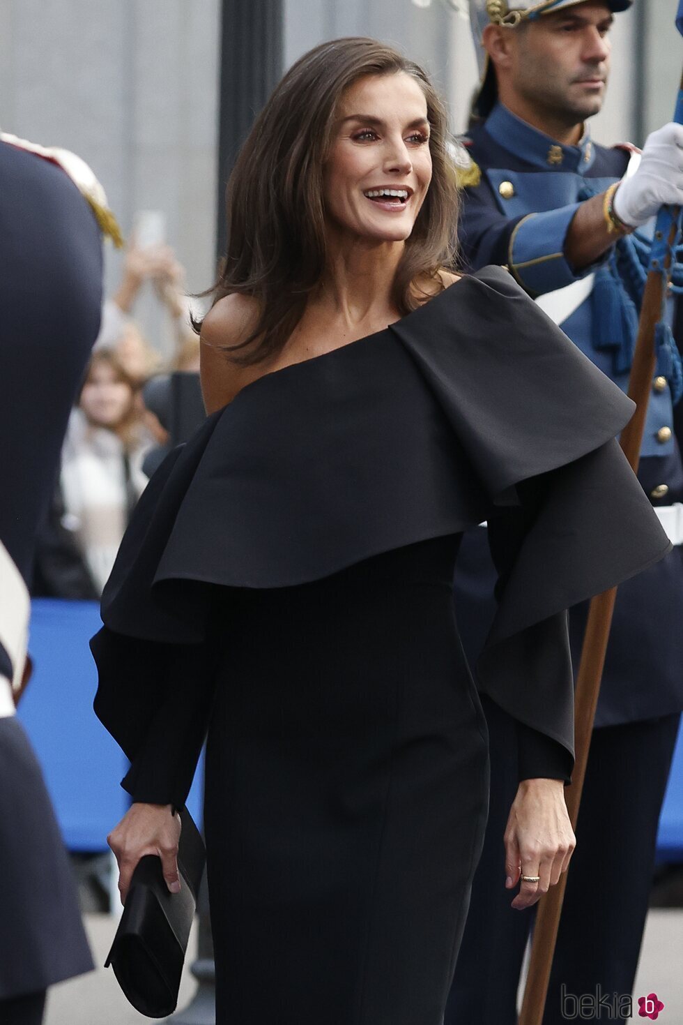 La Reina Letizia en su llegada a los Premios Princesa de Asturias 2024