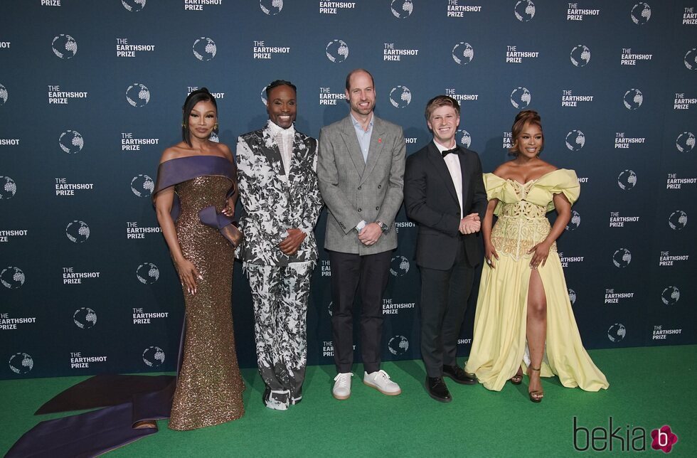 El Príncipe Guillermo, Bonang Matheba, BIlly Porter, Robert Irwin y Nomzamo Mbatha en los Premios Earthshot 2024