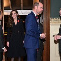 Kate Middleton y el Príncipe Guillermo llegando al Festival Anual del Recuerdo de la Legión Real Británica 2024