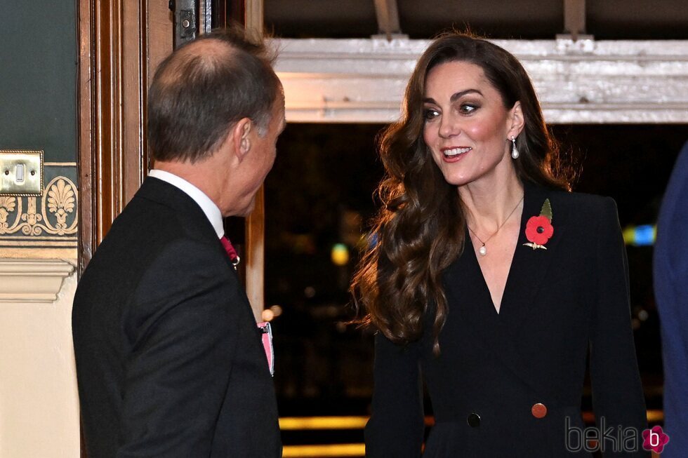 Kate Middleton llegando al Festival Anual del Recuerdo de la Legión Real Británica 2024