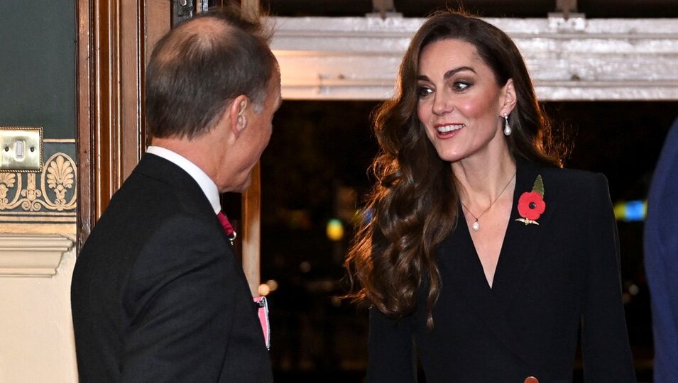 Kate Middleton llegando al Festival Anual del Recuerdo de la Legión Real Británica 2024