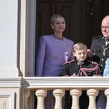 Alberto y Charlene de Mónaco y sus hijos Jacques y Gabriella en el Día Nacional de Mónaco 2024