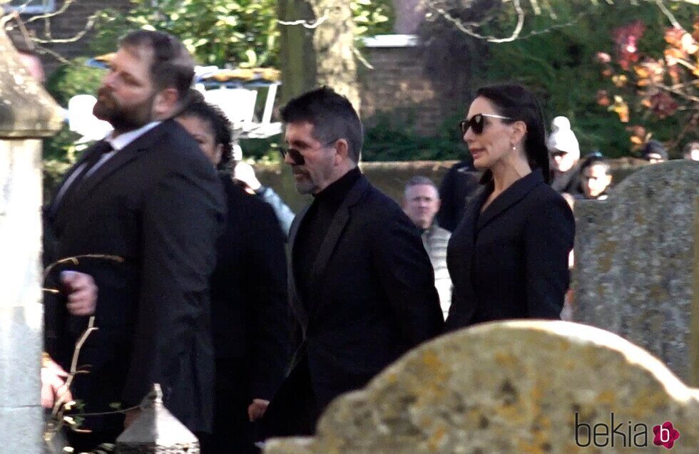 Simon Cowell en el funeral de Liam Payne