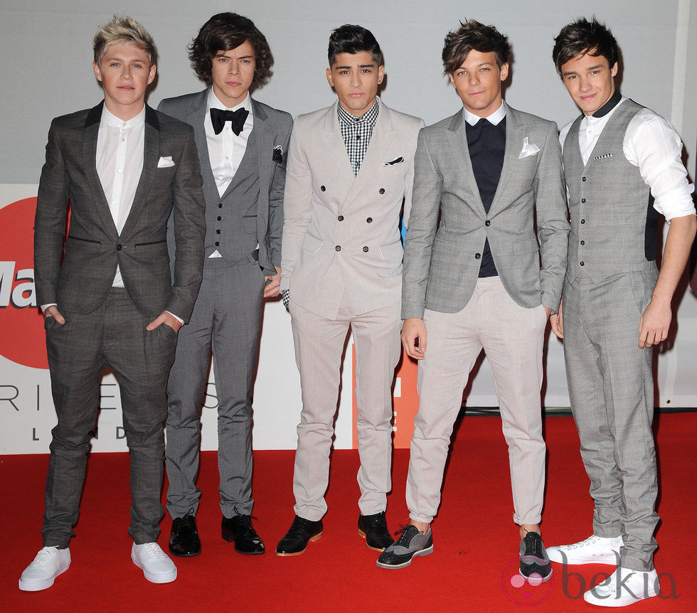 One Direction en los premios Brit 2012