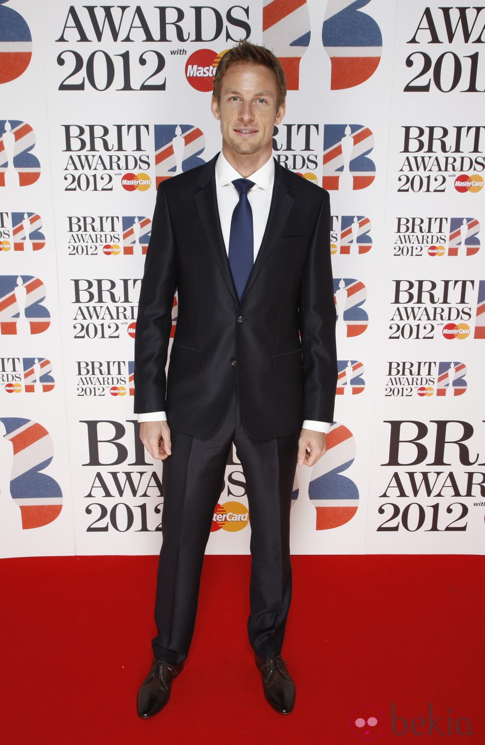 Jenson Button en los premios Brit 2012