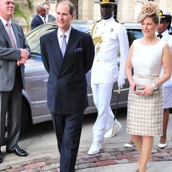 Los Condes de Wessex de visita oficial en Barbados