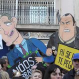 Protestas contra el Duque Iñaki Urdangarín frente a los juzgados de Palma de Mallorca