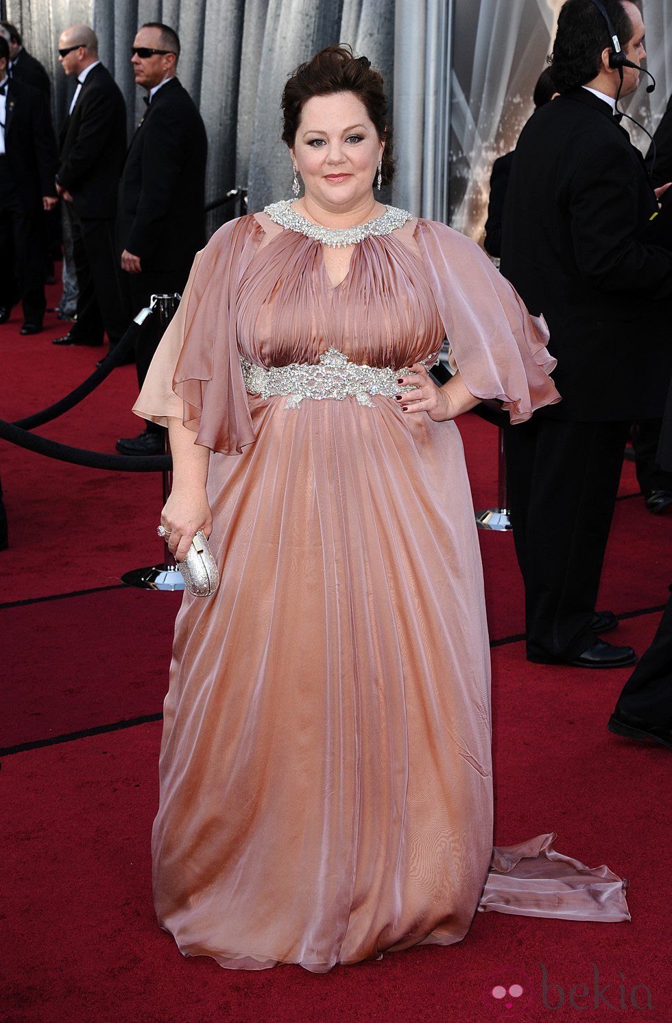 Melissa McCarthy en la alfombra roja de los Oscar 2012