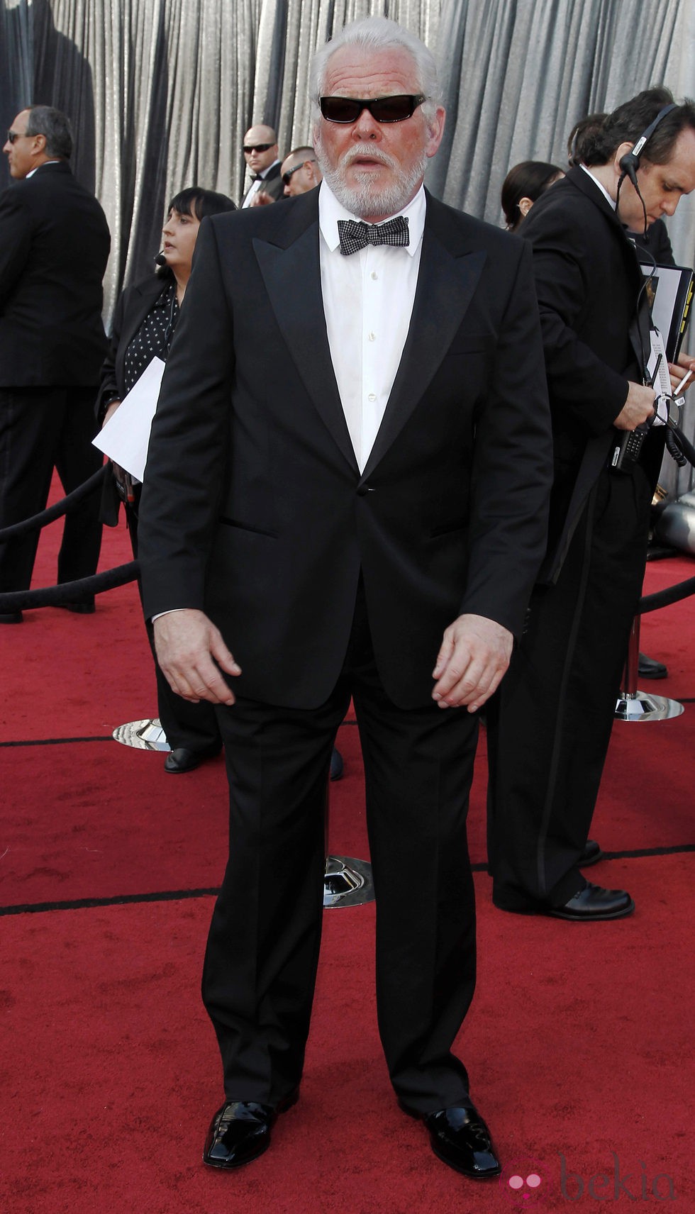 Nick Nolte en la alfombra roja de los Oscar 2012