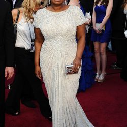 Octavia Spencer en la alfombra roja de los Oscar 2012