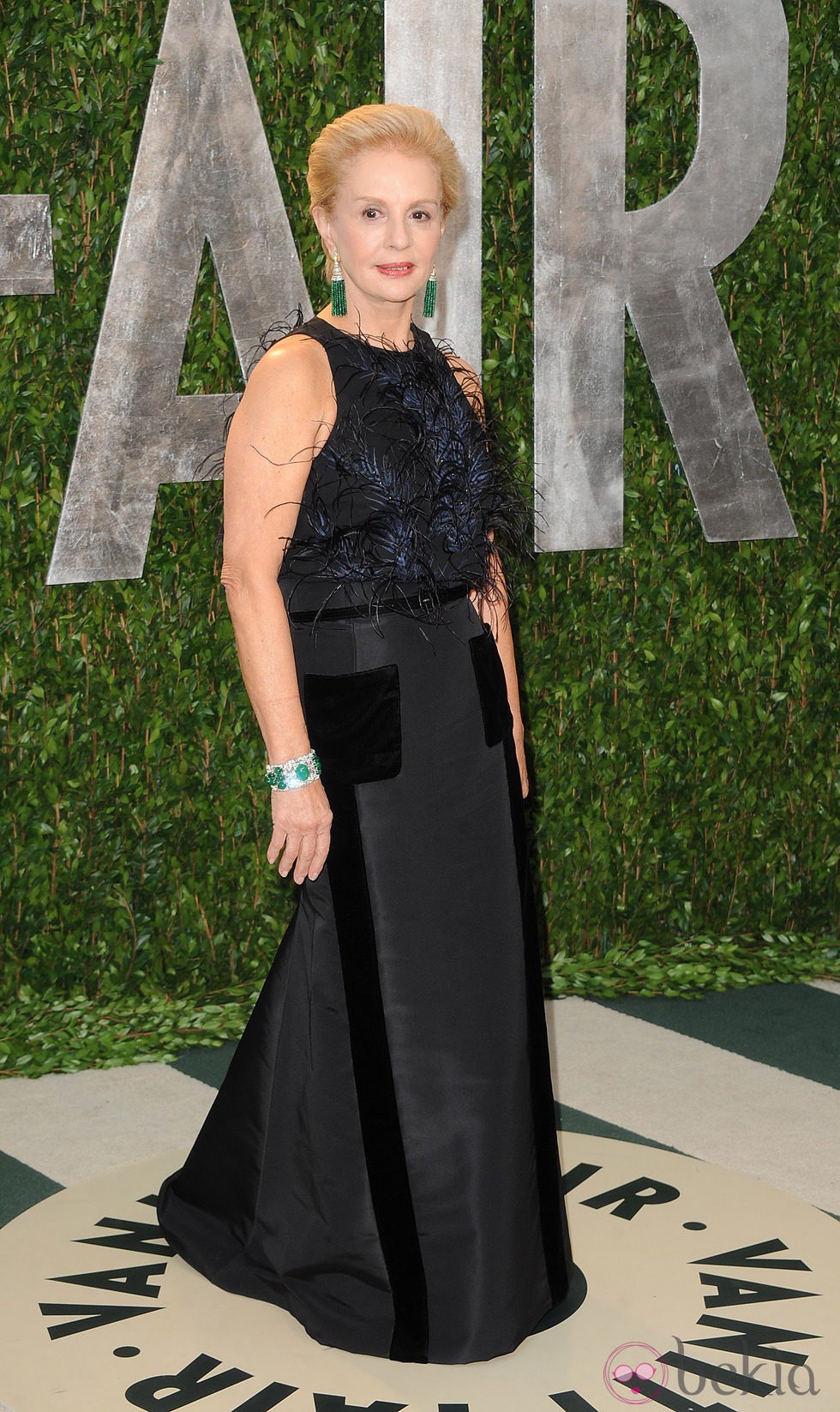 Carolina Herrera en la fiesta Vanity Fair tras los Oscar 2012