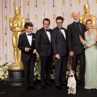 El equipo de 'The Artist' en los Oscars 2012