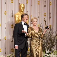 Colin Firth y Meryl Streep en los Oscars 2012