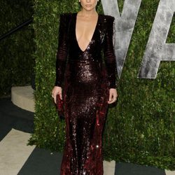 Jennifer Lopez en la fiesta Vanity Fair tras los Oscar 2012