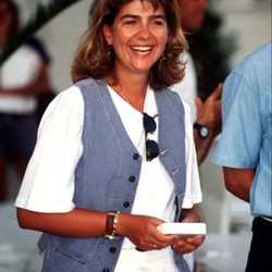 La Infanta Cristina en el Náutico de Palma de Mallorca en los años 90