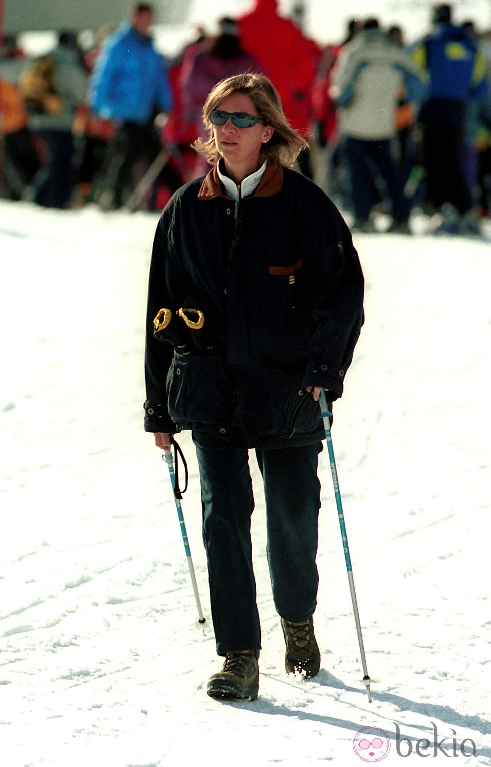 La Infanta Cristina en Baqueira Beret en 2002