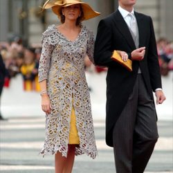 Los Duques de Palma en la boda del Príncipe Felipe en 2004