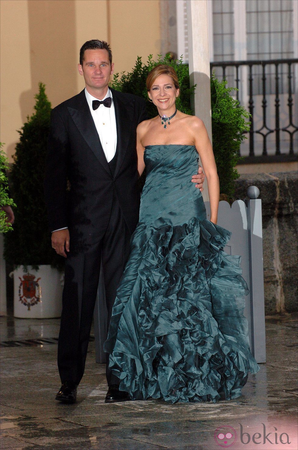 La Infanta Cristina e Iñaki Urdangarín en la cena de gala previa a la boda del Príncipe Felipe