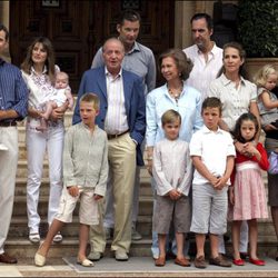 La Familia Real Española en el Palacio de Marivent en 2007