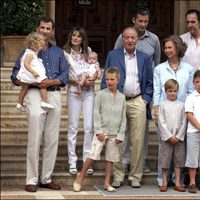La Familia Real Española en el Palacio de Marivent en 2007