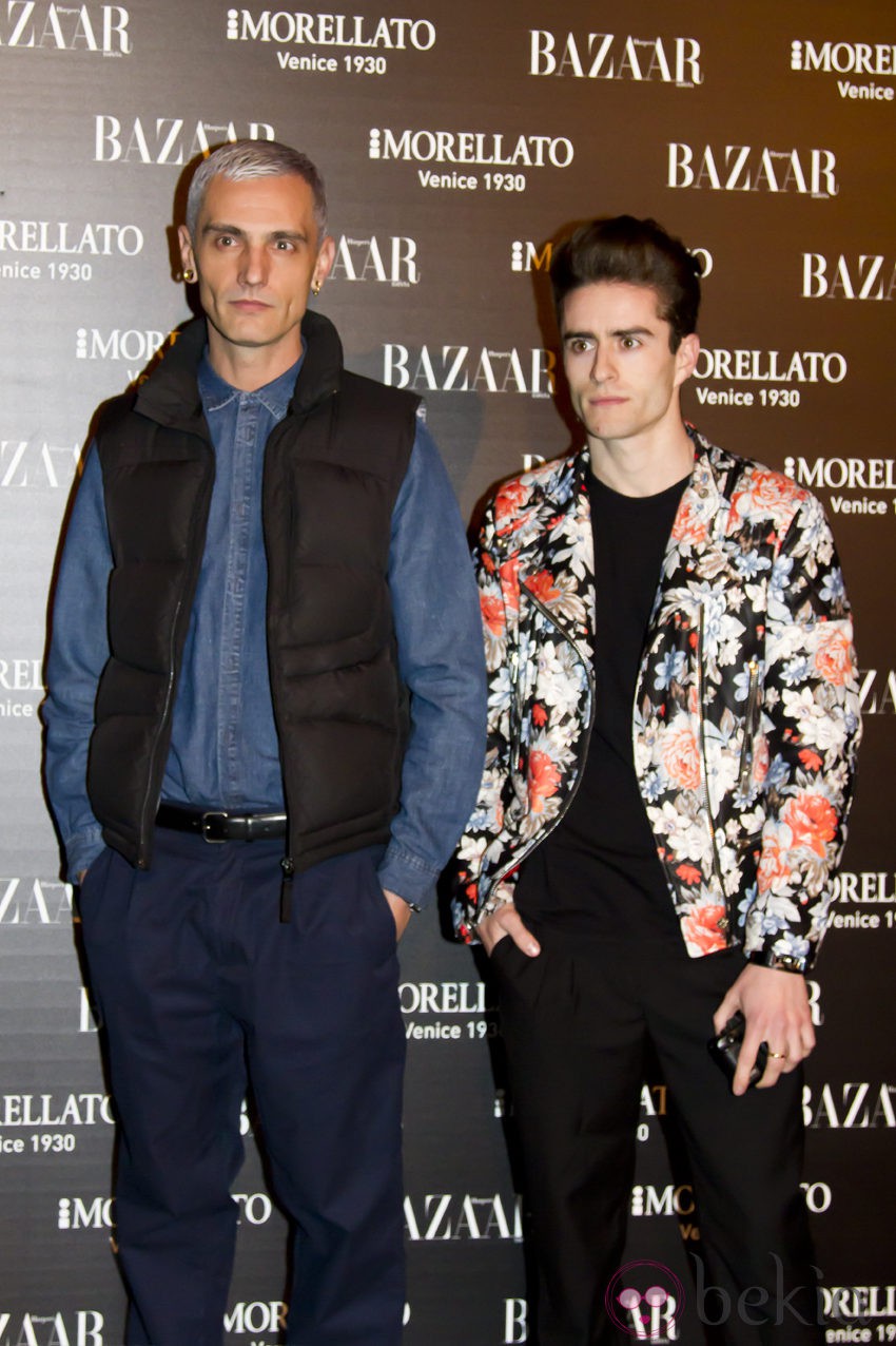 David Delfín y Pelayo en la fiesta de 'Harper's Bazaar' en Madrid